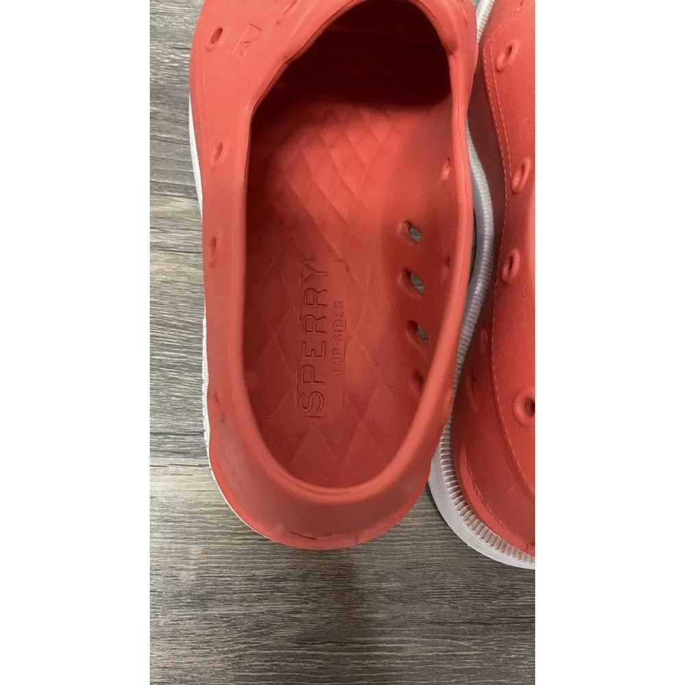 Sperry‎ Authentic Original Float Boat Shoes Coral Red Rubber Mens 6 Womens 8